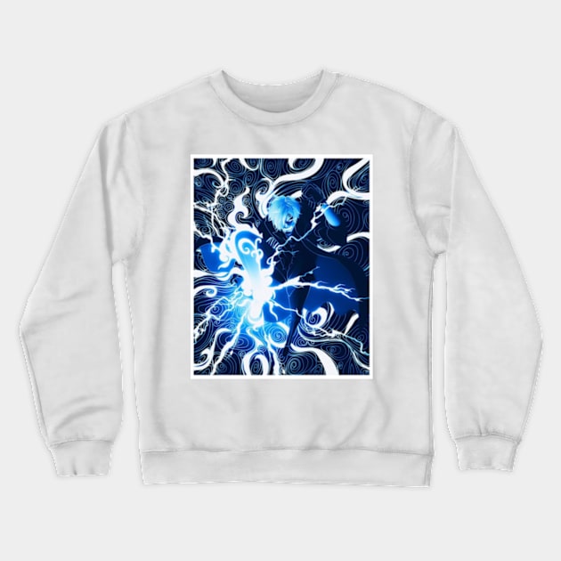 Sanji Ifrit Jambe Crewneck Sweatshirt by ManimeXP